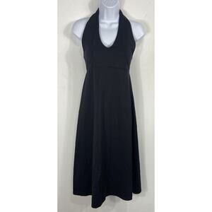 Patagonia Black Athletic Halter Dress Women's Size Large Athleisure Tennis